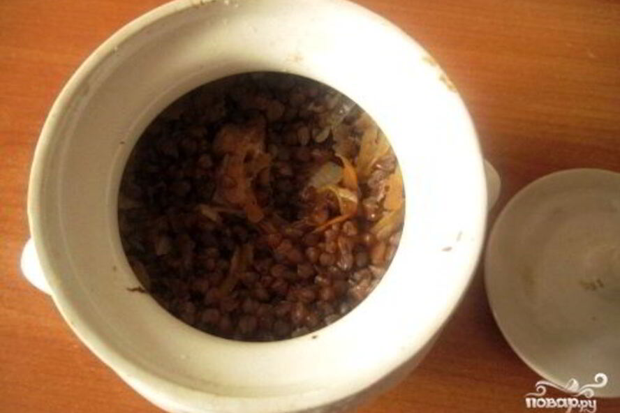 Рецепт свинина с гречкой в горшочке