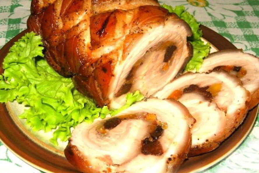 Рецепт свинина с сухофруктами