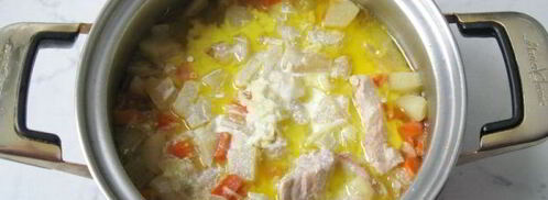 свинина с яблоками в сливках. Шаг 10