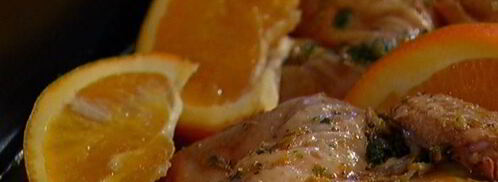 цыплята, запеченные с апельсинами и орегано. Шаг 8