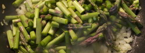 ньокки с креветками и спаржей. Шаг 5