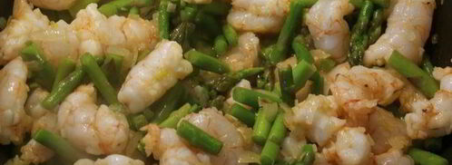 ньокки с креветками и спаржей. Шаг 6