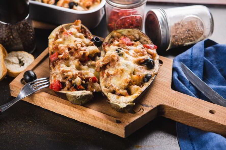 Рецепт баклажаны, фаршированные рубленой говядиной и каперсами