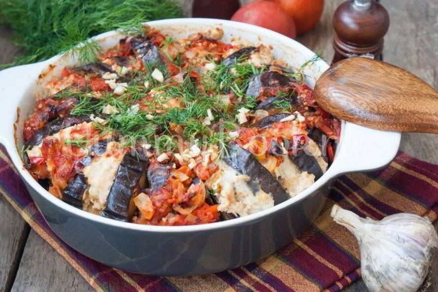 Рецепт баклажаны с фаршем по-турецки