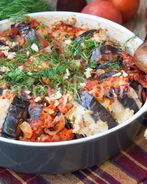 Баклажаны с фаршем по-турецки