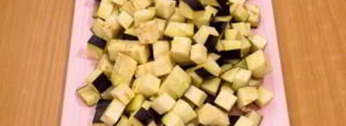 баклажаны, тушенные с оливками и помидорами. Шаг 2