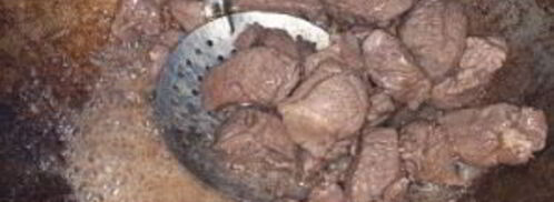 баклажаны в казане с мясом. Шаг 7