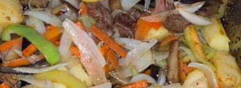 баклажаны в казане с мясом. Шаг 8