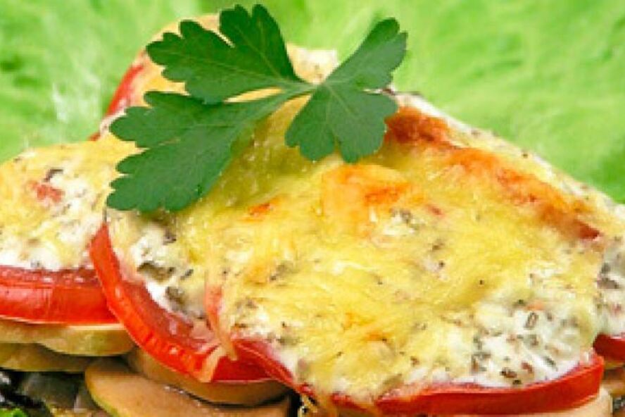 Рецепт баклажаны, запеченные с грибами