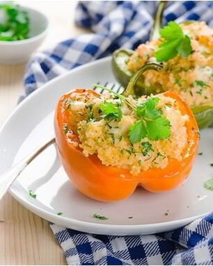 Фаршированный перец с кускусом