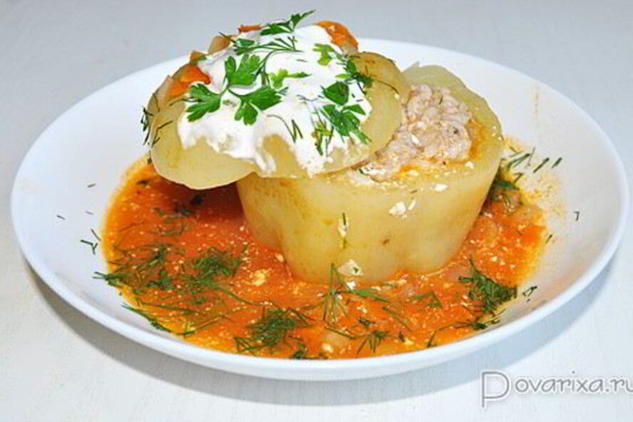 Рецепт фаршированные перцы с куриным фаршем