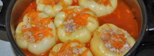 фаршированные перцы с куриным фаршем. Шаг 6