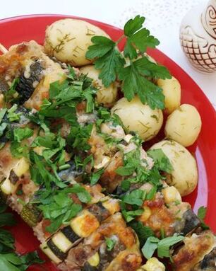 Кабачки на шпажках