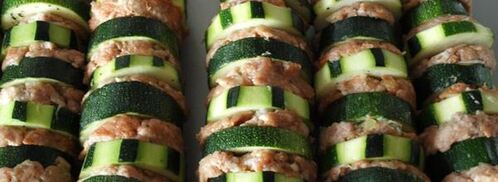 кабачки на шпажках. Шаг 3