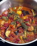 Кабачки с фасолью