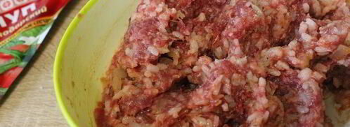 кабачок, фаршированный мясом и рисом. Шаг 5