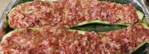 кабачок, фаршированный мясом и рисом. Шаг 6