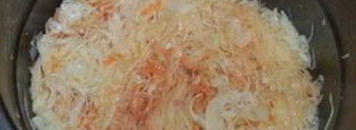 капуста с сосиской в мультиварке. Шаг 6