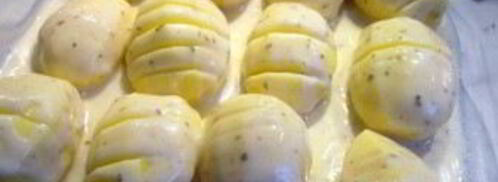 картофель, запеченный под соусом бешамель. Шаг 2