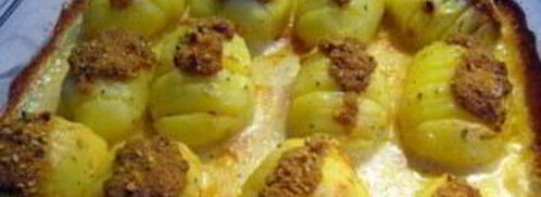 картофель, запеченный под соусом бешамель. Шаг 3