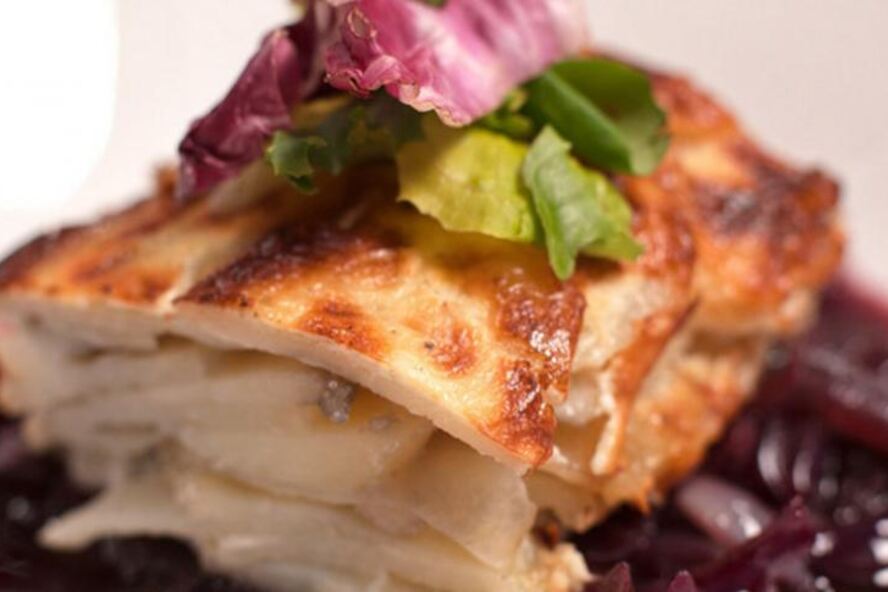 Рецепт картофельный гратен с луковым соусом