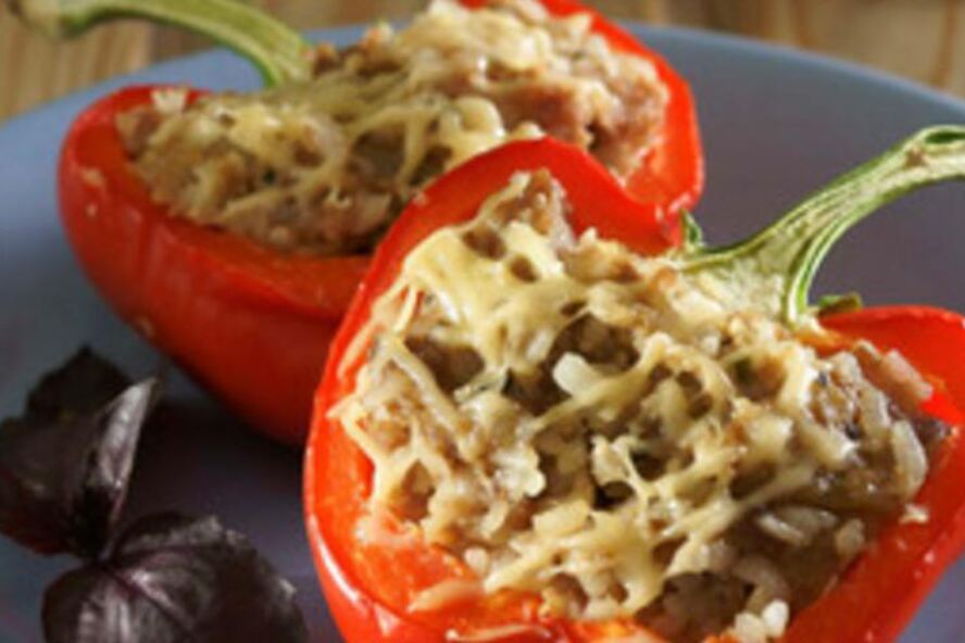 Рецепт перец, фаршированный с мясом и рисом в мультиварке
