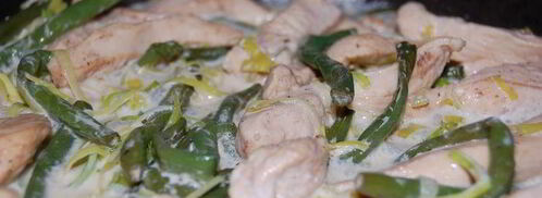 стручковая фасоль под сливочным соусом. Шаг 6