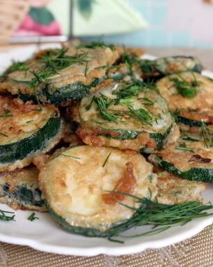 Цукини жаренные в яйце с паприкой