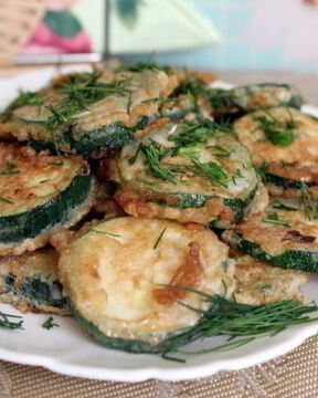 Цукини жаренные в яйце с паприкой