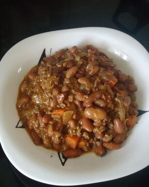 Тушеная фасоль