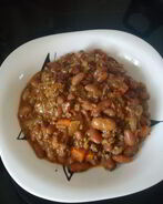 Тушеная фасоль