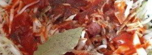 тушеная капуста с колбасками. Шаг 5