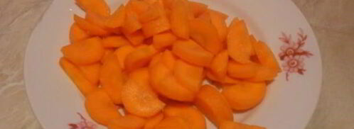 тыква, тушеная с грибами, морковью и луком. Шаг 2