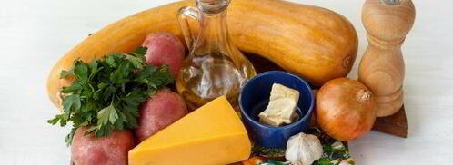 тыква, запеченная с картошкой в духовке. Шаг 2