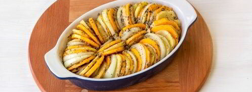 тыква, запеченная с картошкой в духовке. Шаг 9