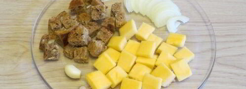 тыква, запеченная с хлебом. Шаг 5