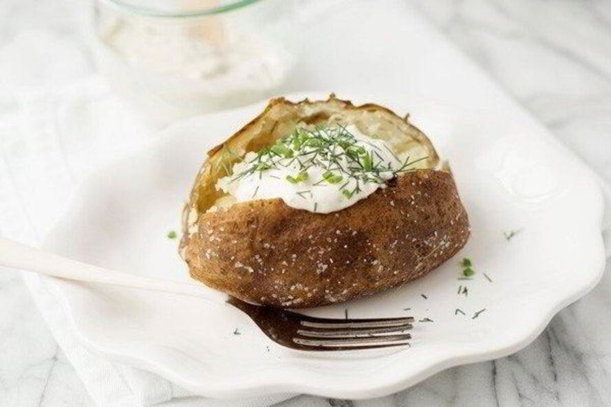 Рецепт запеченный картофель с вустерским соусом