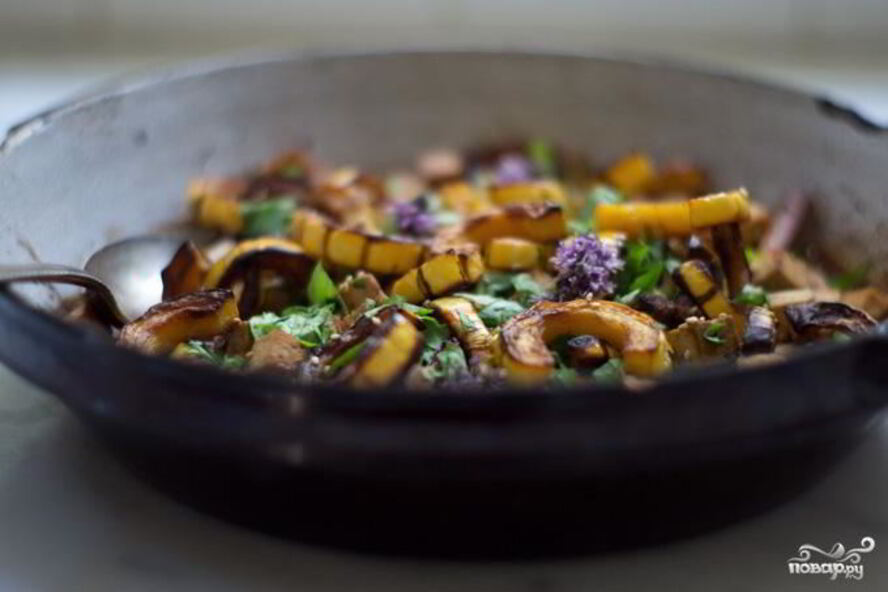 Рецепт запеченный сквош с тофу