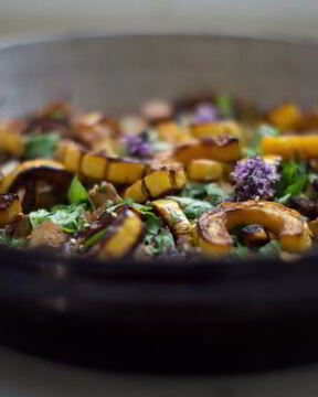 Запеченный сквош с тофу