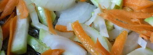 жареная капуста с кабачками. Шаг 2