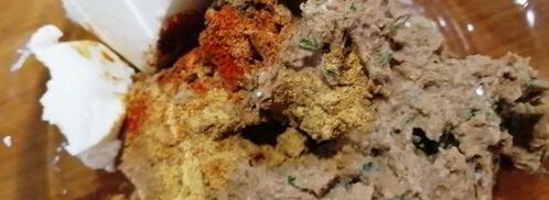 гедза с паштетом из тунца и куриной печенью. Шаг 5