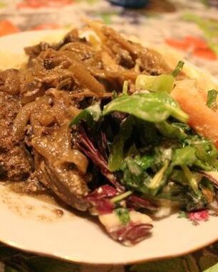 Говяжья печень в соусе Порто