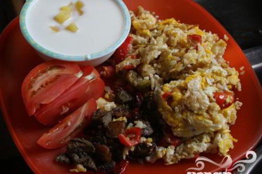 Рецепт говяжья печенка с картофелем