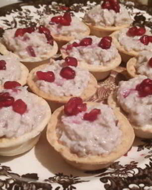 Корзиночки с печенью трески