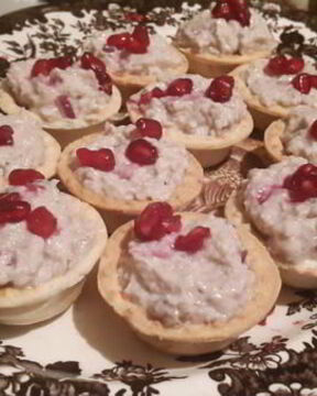 Корзиночки с печенью трески