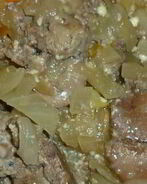 Куриная печень, маринованная в яйце, со сметаной