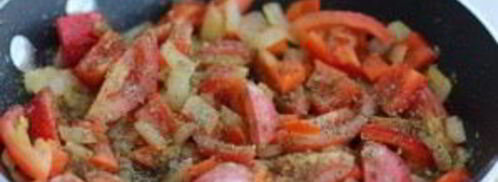 куриная печень с овощами. Шаг 5