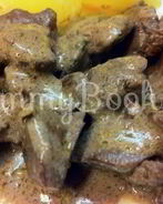 Куриная печень в портвейне и сметане