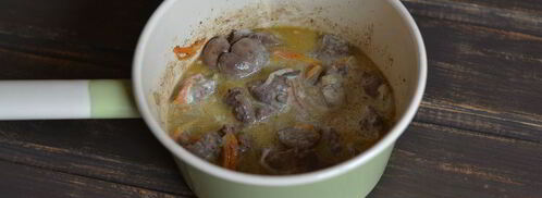 куриная печень в сметане. Шаг 7