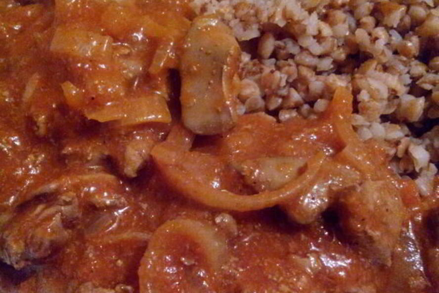 Рецепт куриная печень в томатном соусе